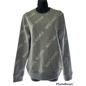 Michael Kors gray crewneck sweater unisex
